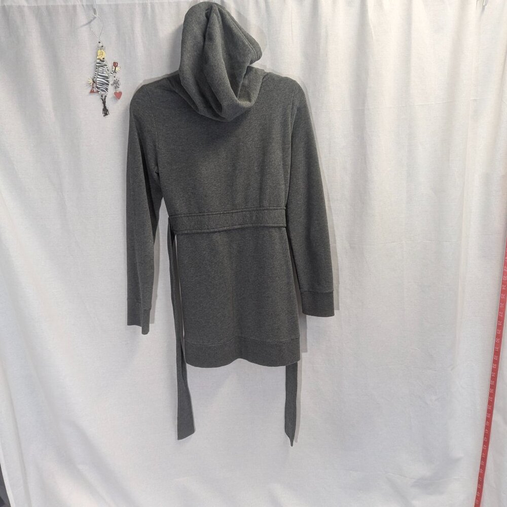 Victoria's Secret Plush & Lush Size Small Gray Sweat Jacket in Trench-Style - Picture 8 of 15